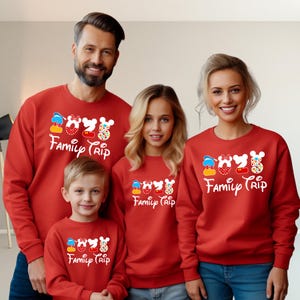 Disney Matching Family Trip Sweatshirt, Disney Trip Sweater, Disneyland Trip Hoodie, Magic Kingdom Sweatshirt, Disney Vacation Hoodie