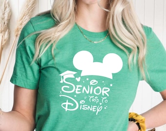 Senior Trip to Disney T-Shirt, Minnie & Mickey Graduation Tee