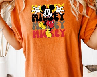 Comfort Colors® Disney Mickey Mouse Shirt, Classic Mickey Tee, Fun Disney Park Shirt, Mickey Lover Gift, Vintage Disney Tee, Mickey Shirt