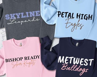 Custom School Spirit Sweatshirt: Personalized Team or Teacher Hoodie