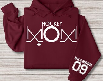 Custom Hockey Mom Hoodie: Personalized Sports Mom Sweater