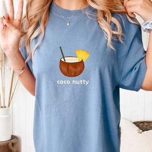 Comfort Colors Coco Nutty Shirt: Minimalist Coconut Sweatshirt