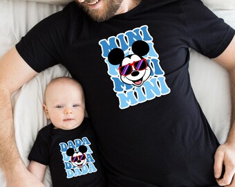 Mickey Dad and Baby Matching Shirt, Funny Disney Vacation Tee