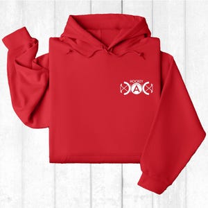 Custom Hockey Dad Hoodie, Personalized Hockey Fan Gift image 4