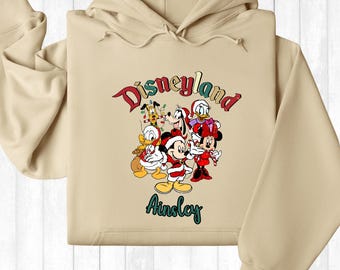 Custom Disneyland Hoodie, Disney Trip Sweatshirt, Disney Characters Hoodie, Walt Disney Sweatshirt, Disneyland Hoodie, Disneyworld Sweater