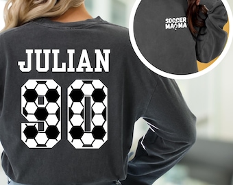 Comfort Colors Soccer Mama Shirt: Game Day Sports Mom Sweatshirt