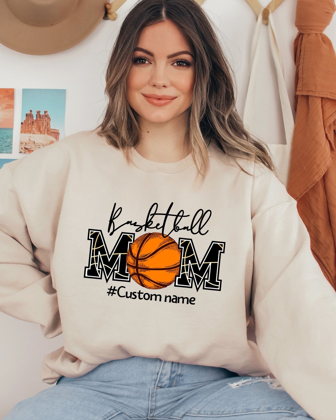 Custom Basketball Mom Sweatshirt Basketball Mama Sweater Etsy