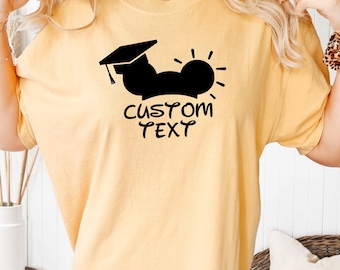 Comfort Colors® Disney Graduation Shirt Custom Text, Class of 2026 Senior Tee, Disney Grad Shirt, Magical Graduation Gift for Trip or Party