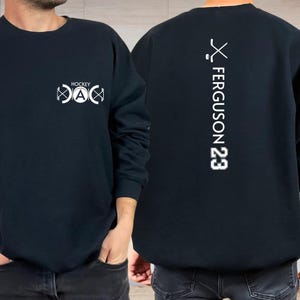 Custom Hockey Dad Hoodie, Personalized Hockey Fan Gift image 2