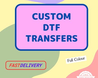 Custom DTF Transfers Ready for Press: Full Color Heat Transfer Print