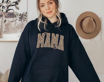 Leopard Print Mama Sweatshirt: Trendy Mama Gift Hoodie