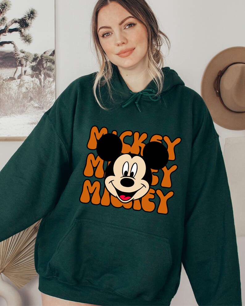 Disney Mickey Sweatshirt, Disney Mickey Head Hoodie, Disney Trip Sweatshirt, Disneyland Hoodie, Mickey Lover Hoodie, Gift For Disney Lovers image 3