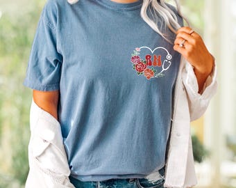 Comfort Colors RN Shirt: Registered Nurse Gift Tee