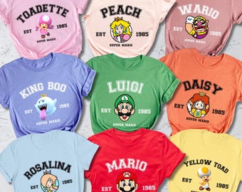 Super Mario Family Vacation Shirt: Matching Nintendo Tee