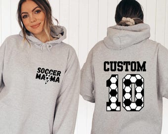 Soccer Mama Hoodie, Sports Mom Sweater, Custom Game Day Shirt