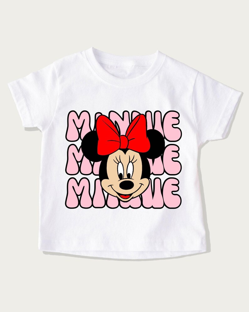 Minnie Mouse Head Shirt, Disney World Tee, Magic Kingdom image 2