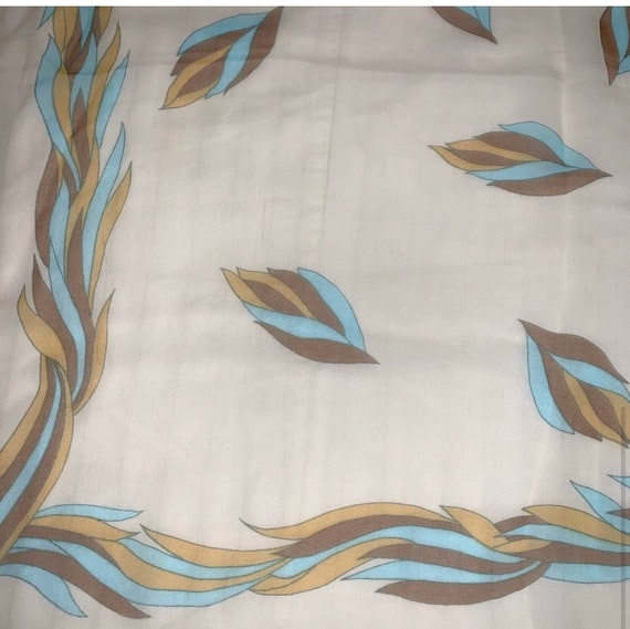 Vintage Robinson & Golluber Beige Feather Turquoi… - image 2