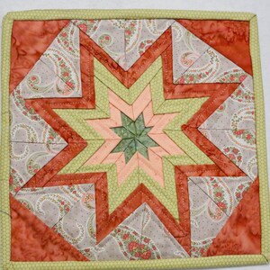 Folded Star Hot Pad - Rust/Green