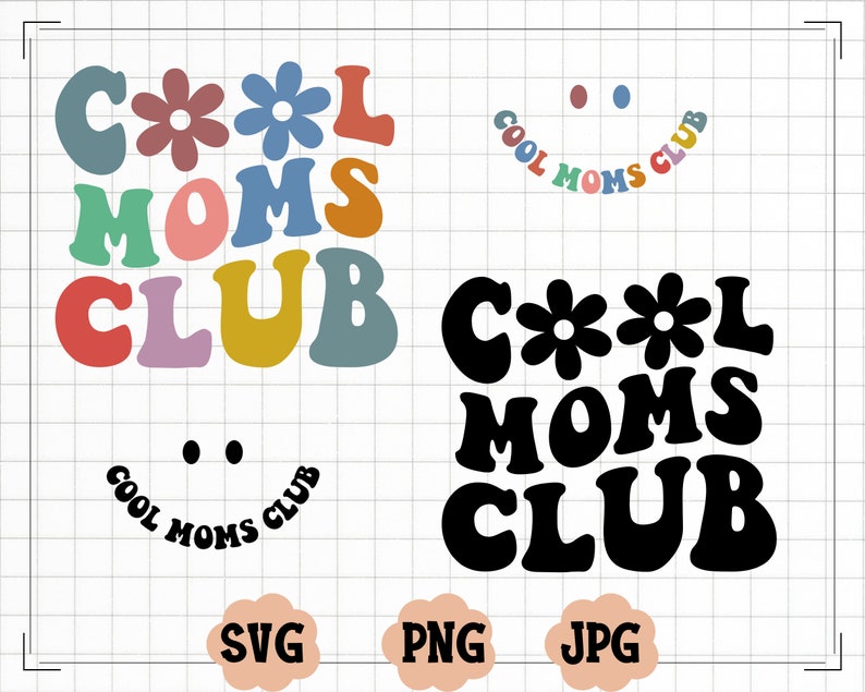 Cool Moms Club SVG Cool Moms Club PNG Moms Svg Moms to Be - Etsy