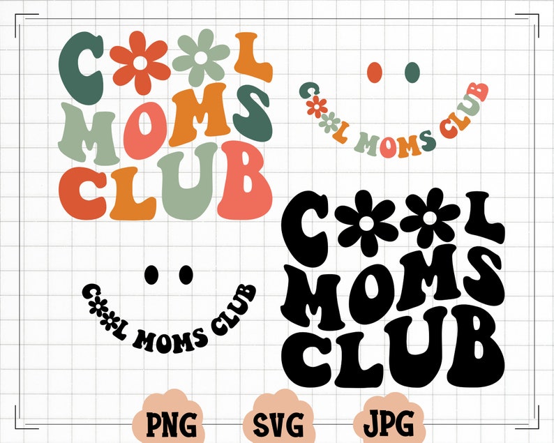 Cool Moms Club SVG Cool Moms Club PNG Moms Svg Moms to Be - Etsy