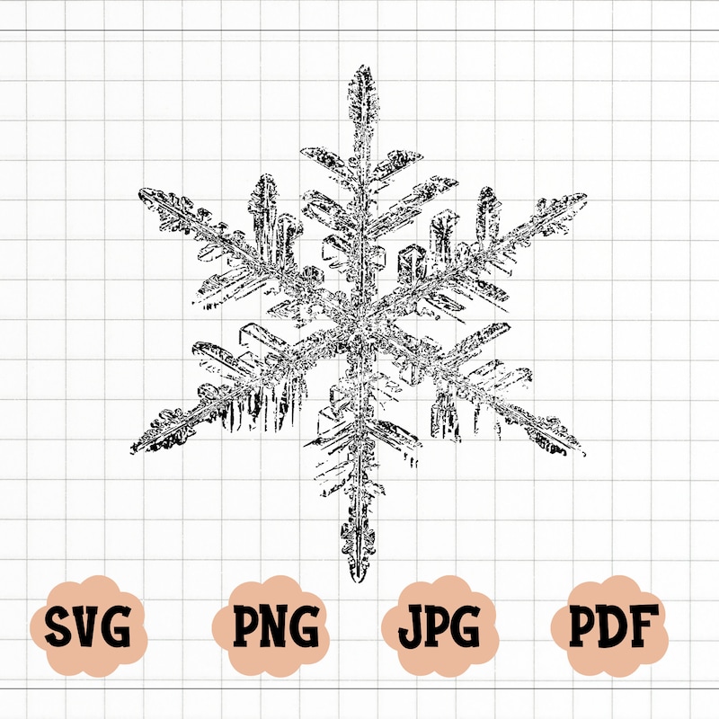 Snowflakes.svg - Etsy