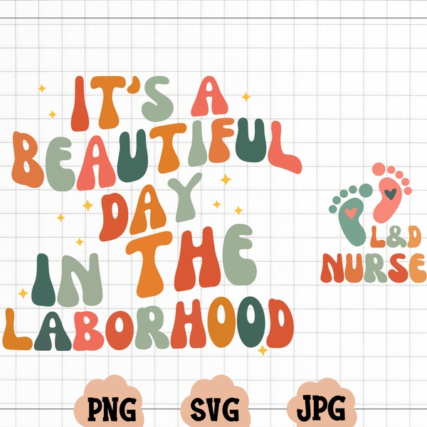 It's A Beautiful Day In The Laborhood SVG, L&D Nursing SVG, Labor And Delivery Nurse PNG, Gift For Nurse Png, Nursing School Svg, Nurse Life