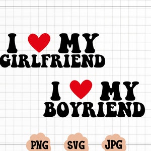 Kocham moją dziewczynę Svg, Kocham mojego chłopaka Svg, Walentynki Svg, Walentynki Svg, Chłopak Svg Dla niego, Dla niej, Kocham cię Svg,