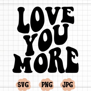Je t'aime plus, Svg Saint-Valentin, Svg amour, Saint-Valentin png, Je t'aime plus, Svg Saint Valentin, Svg Groovy, Svg Je t'aime, Ondulé empilé