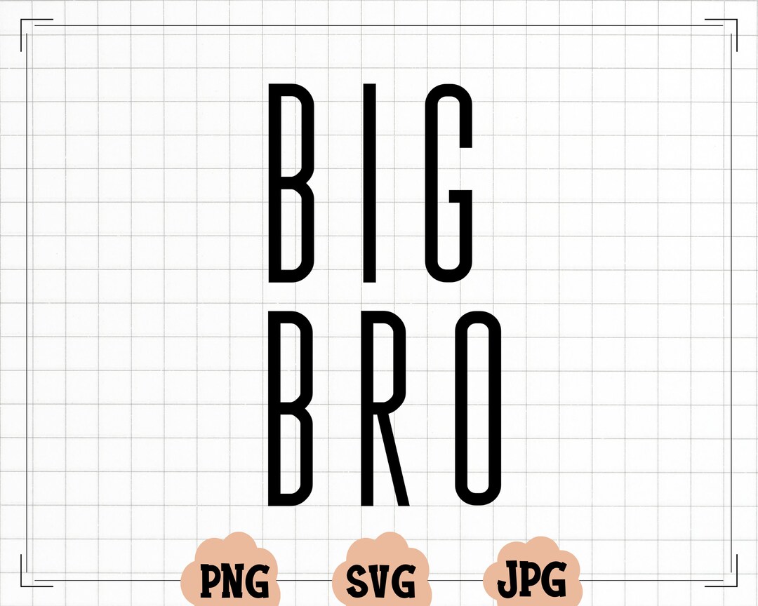 Retro Wavy Big Bro Svg, Big Bro Png, Big Bro Shirt Svg, Big Brother
