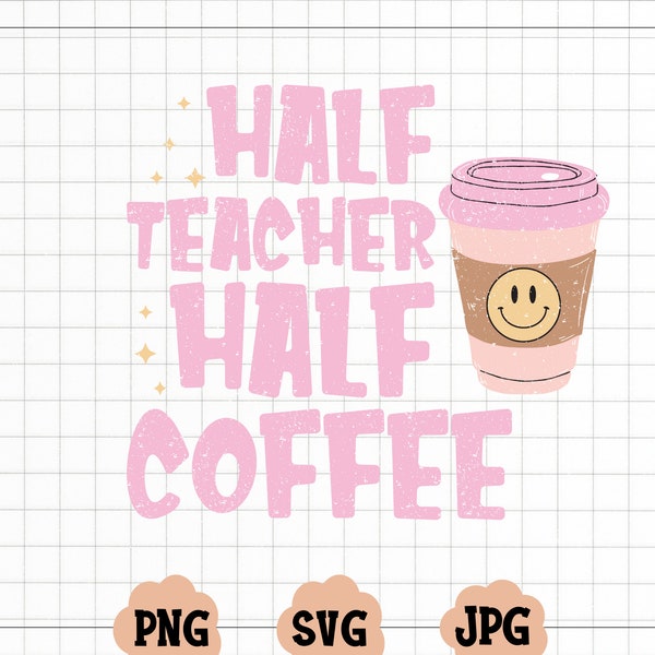 Teacher Coffee Svg - Etsy