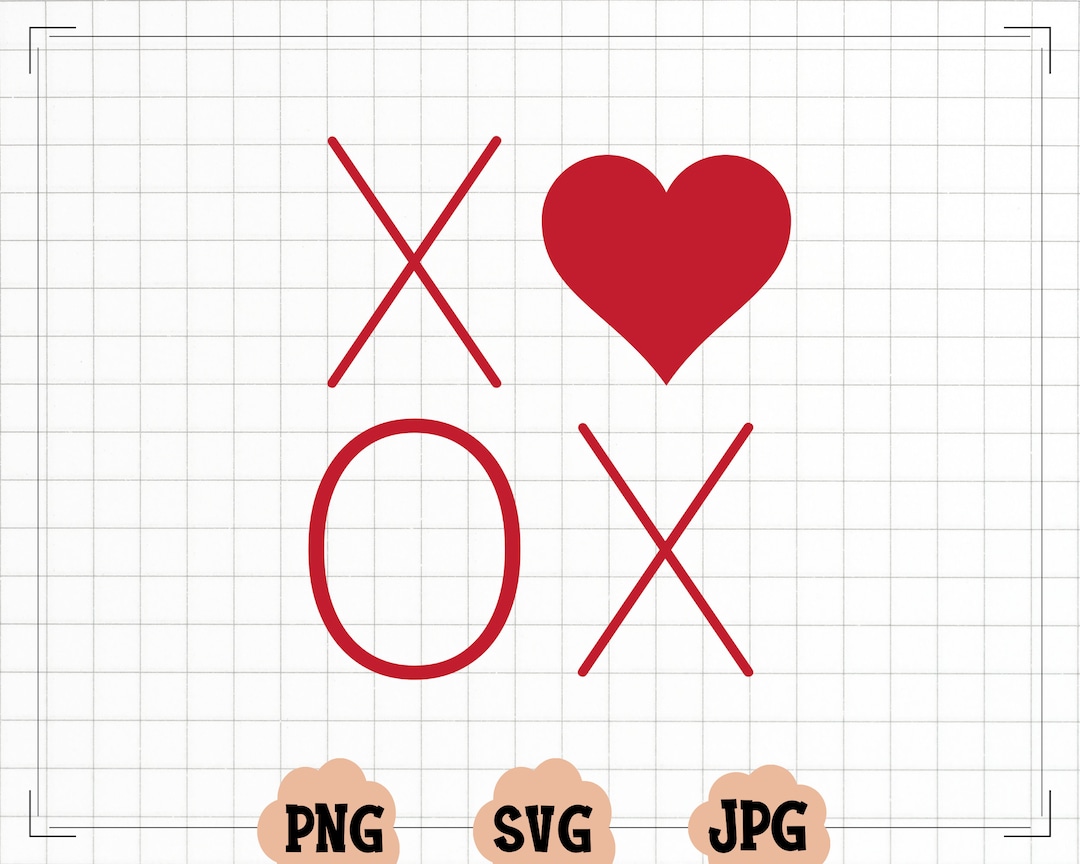 XOXO Svg - Xoxo Png - Valentines Day SVG - Hugs and Kisses Svg ...