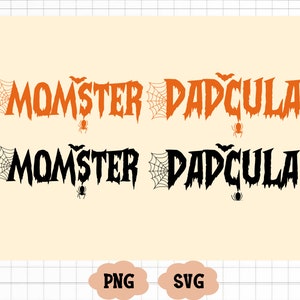 Momster und Dadcula Png zward, Halloween Mama Png, Halloween Papa zwar, Momster Png, Dadcula Png, Mama Halloween, Papa Halloween, Momster und Dadcula