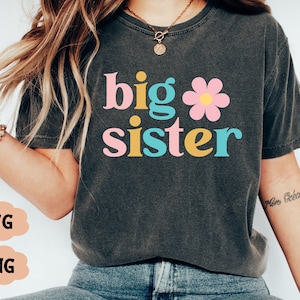 Hermana mayor SVG, camiseta retro de hermana mayor Svg, nuevo hermano que viene, archivo de corte de sudadera de hermana bohemia, hermanos Svg, hermana mayor Png, hermana mayor Svg