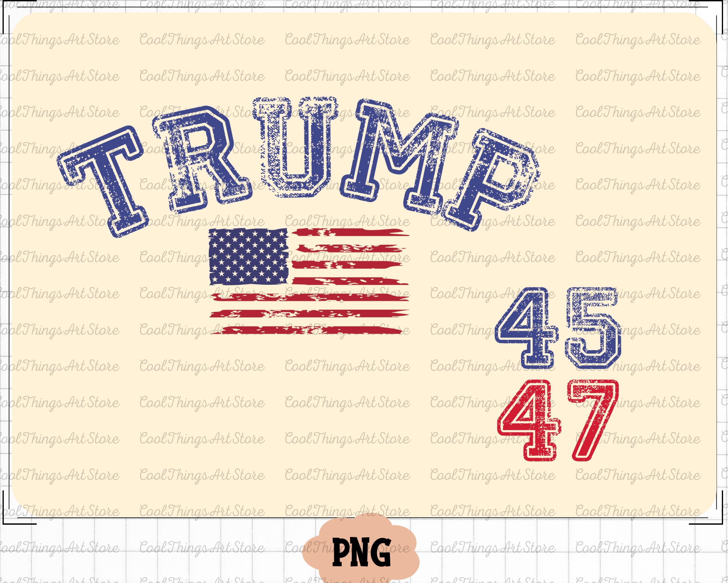 Trump 45/47 Varsity Svg, Png Trump 45/47 Republican Proud Conservative ...