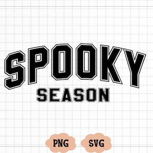 Spooky season svg - Spooky season png - Spooky svg - Halloween svg - Halloween tshirt - Spooky design - Halloween design