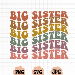Grote zus SVG, zus T-shirt Design, Sister Life PNG, digitale download, Cricut Svg, silhouetgesneden bestand, grote zus gesneden bestand, grote zus png