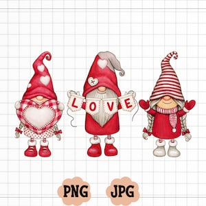 LOVE Gnomes Png, Gnome Valentines Day Png, Gnome Happy Valentines Day, Valentines Day Png, Valentine Gnome Design,Gifts For Her,Gnomes Heart