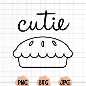 Cutie Pie svg, Fall Babe Onesie Svg, Ação de Graças svg EPS Png, Baby Onesie Dizendo Svg, Fall Baby Png, Camisa Infantil Svg