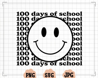 100 days of school Retro SVG,100 Days of School SVG file,Teacher svg,School shirt svg,Kid's shirt svg,100th Days of School cut file