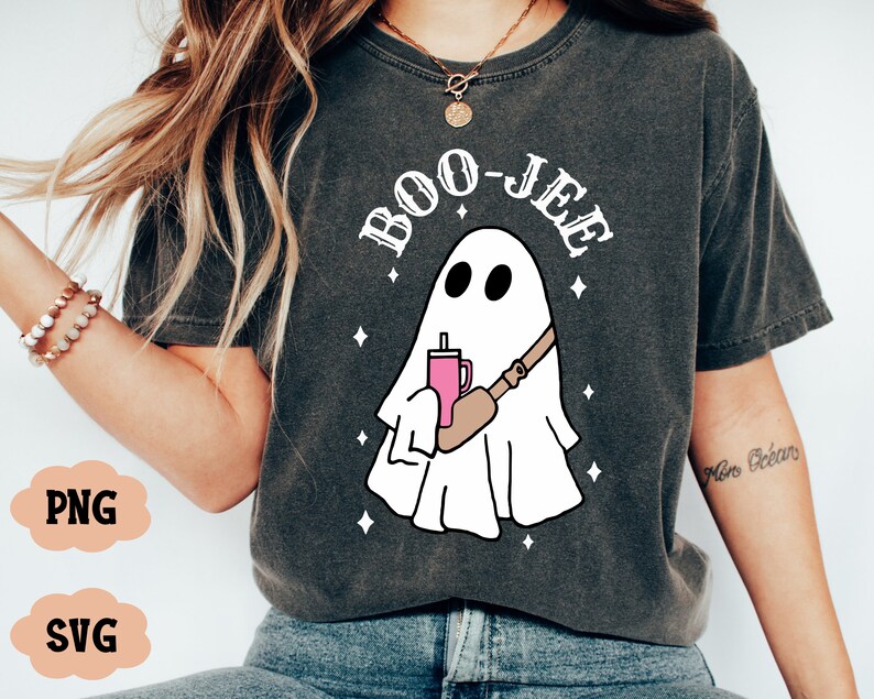 Boo Jee Svg, Boo Sheet Png, Boojee Ghost, Trendy Halloween Svg, Cute ...