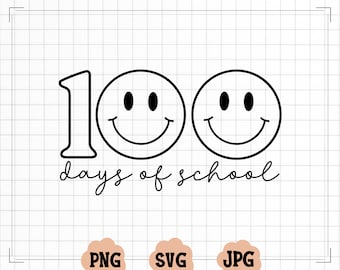 100 days of school Retro SVG,100 Days of School SVG file,Teacher svg,School shirt svg,Kid's shirt svg,100th Days of School cut file