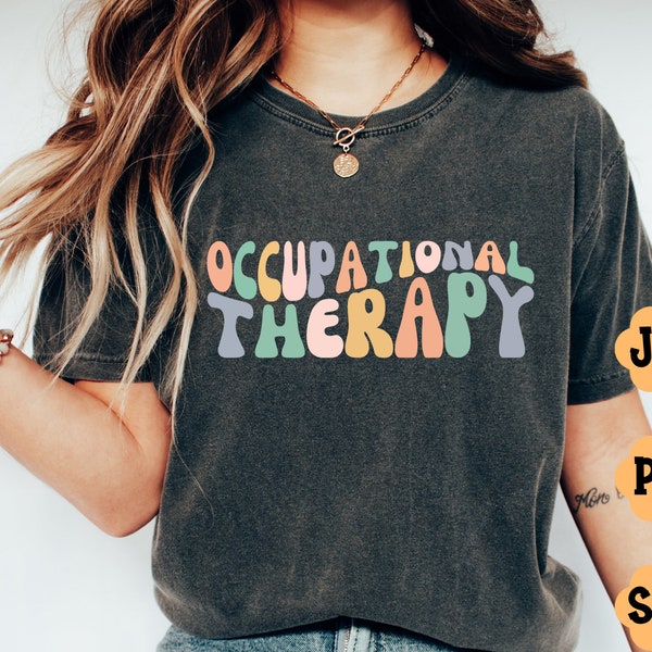 Occupational Therapy svg, OT svg, Therapist Life, Wavy Letters Svg, Occupational Therapist png, Png Silhouette Cricut