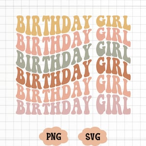 Blumen-Geburtstagskind PNG SVG Retro Sublimation, Groovy Geburtstag Prinzessin, alles Gute zum Geburtstag Party-Shirt-Design, niedliche Mädchen am Tag DTF geschnitten Datei