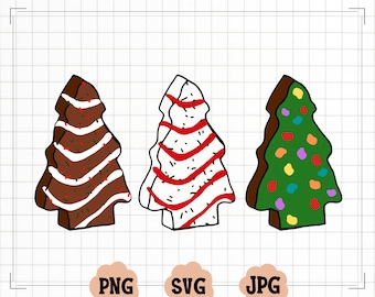 Christmas Cake Tree Svg, Little Debbie PNG, Single Double, High Resolution, Design, Clipart, Transparent, SVG, Sublimation, Cricut,