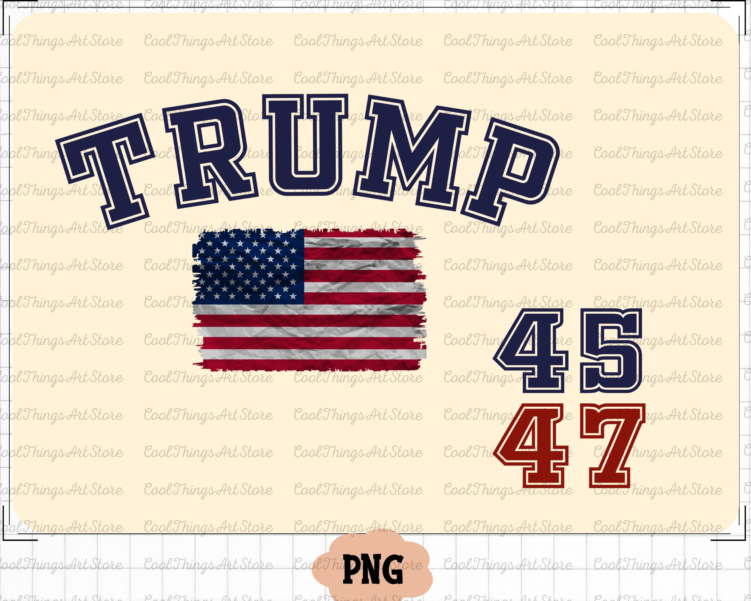 Trump 45/47 Varsity Svg, Png Trump 45/47 Republican Proud Conservative ...