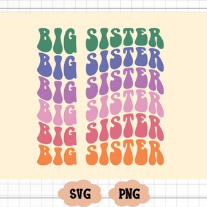 Grote zus SVG, zus T-shirt Design, Sister Life PNG, digitale download, Cricut Svg, silhouetgesneden bestand, grote zus gesneden bestand, grote zus png