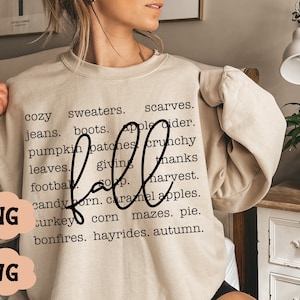 Herbst-Svg, Herbst-Png, Herbst-Shirt-Svg, Herbst-Shirt-Design, Herbstworte-Svg-Png-Datei, digitaler Download, gemütliche Jahreszeit-Svg, gemütliche Png, Halloween-Svg