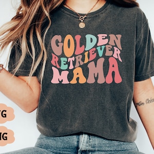 Golden Retriever Mama SVG, Golden Mama Png, Dog Mama Svg, Golden Doodle Mom Svg, Dia das Mães Svg, Svg para camisas, arquivos cortados, Cricut Svg