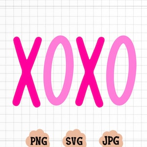 XOXO Schneidedatei für Cricut - xoxo
