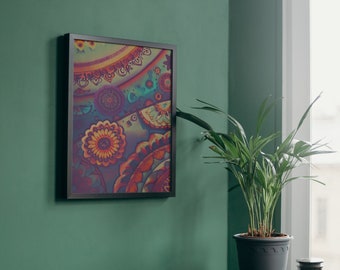 New Age Boho Wall Art, Housewarming Gift (Digital print for DIY)